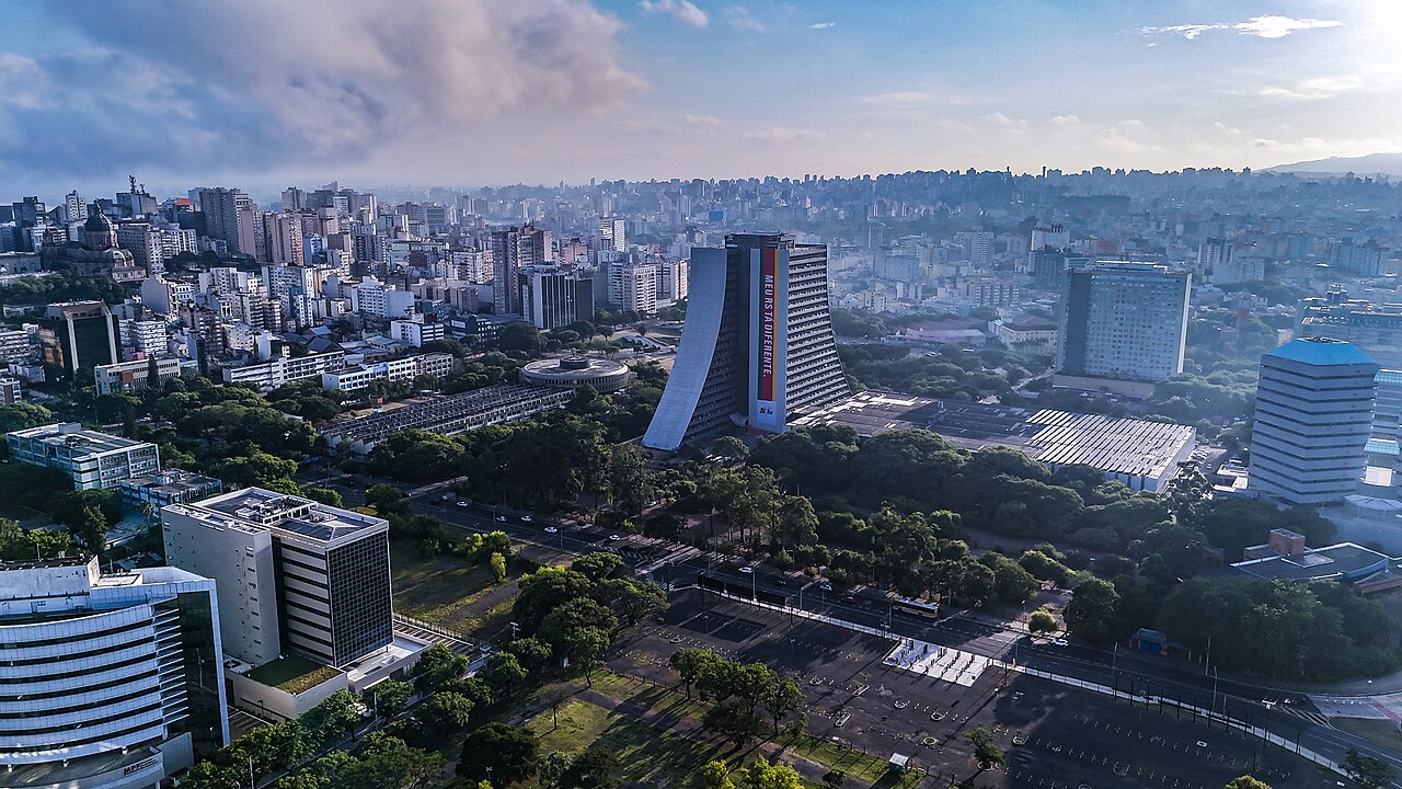 Vista aérea de Porto Alegre